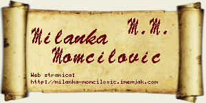 Milanka Momčilović vizit kartica